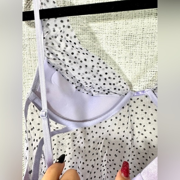 NWT victoria's secret purple polka dot chemise size 34C - Picture 10 of 10